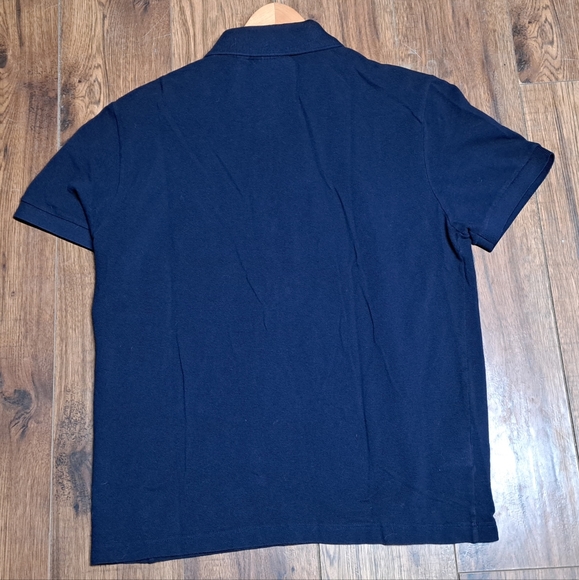 Lacoste by Yazbukey Men's Navy Short Sleeve Cotton Pique Polo Shirt Size 5 Large - Picture 6 of 11